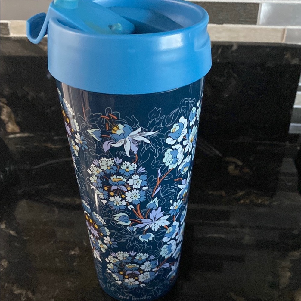 Vera Bradley Blue Floral Water Bottle